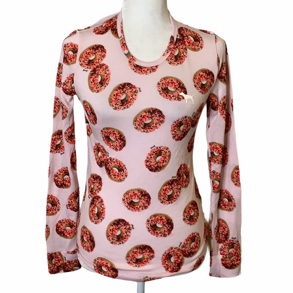PINK by VICTORIAS SECRET Sprinkles Donuts Top sz S
